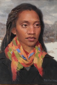 WOMAN WITH SCARF